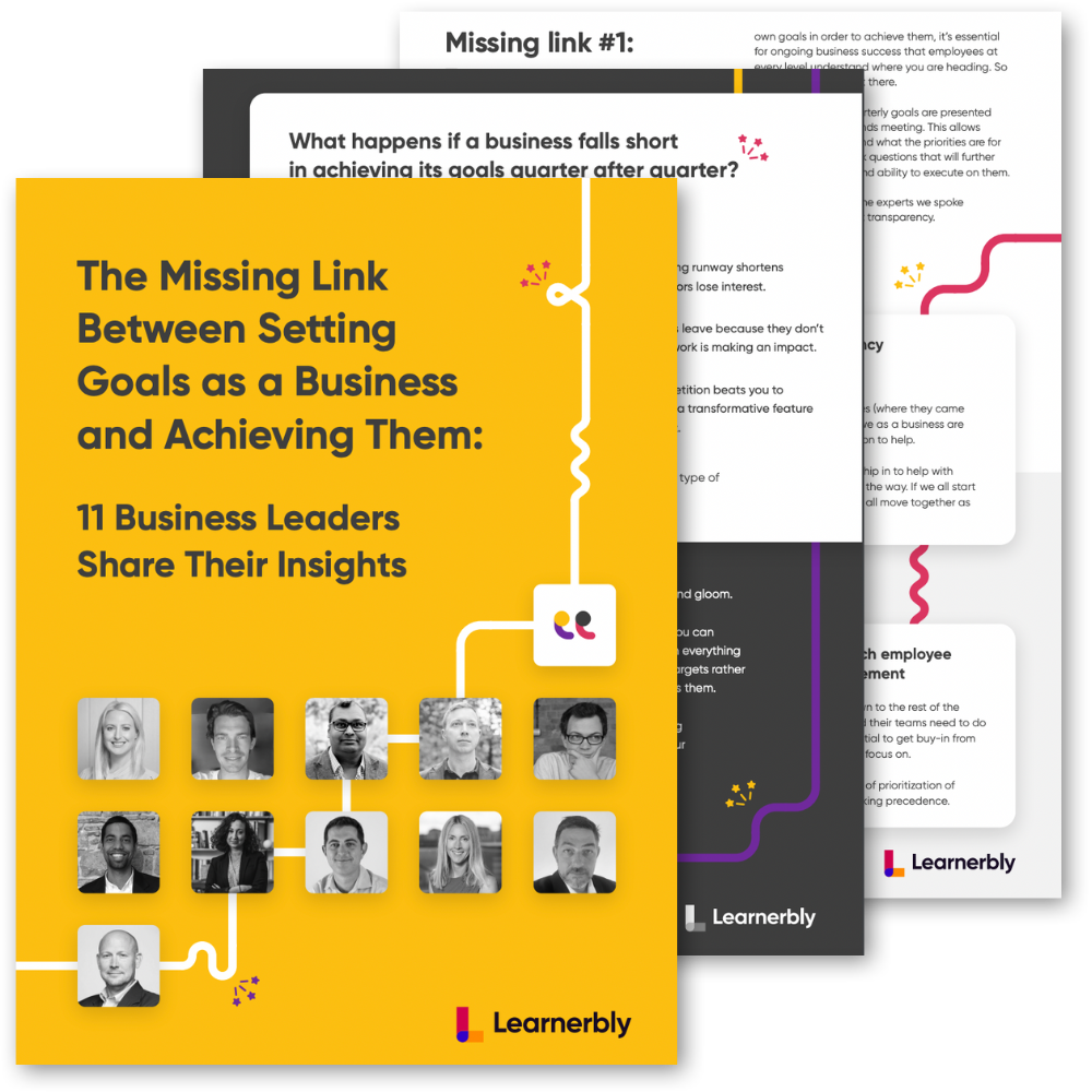 The Missing Link Between Setting Goals as a Business and Achieving Them